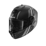 SHARK SPARTAN RS CARBON SHAWN Mat Carbono Plata Antracita
