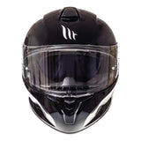 MT TARGO SOLID A1 CASCO INTEGRAL DE MOTO NEGRO BRILLO