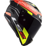 LS2 FF805 CASCO THUNDER CARBON BLACK ATTACK MATT RED / H-V YELLOW