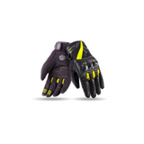 SEVENTY DEGREES SD-N14 GUANTE DE MOTO VERANO NAKED HOMBRE NEGRO AMARILLO