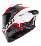 KYT CASCOS TT-REVO SPEEDING WHITE/RED E06