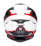 KYT CASCOS TT-REVO SPEEDING WHITE/RED E06