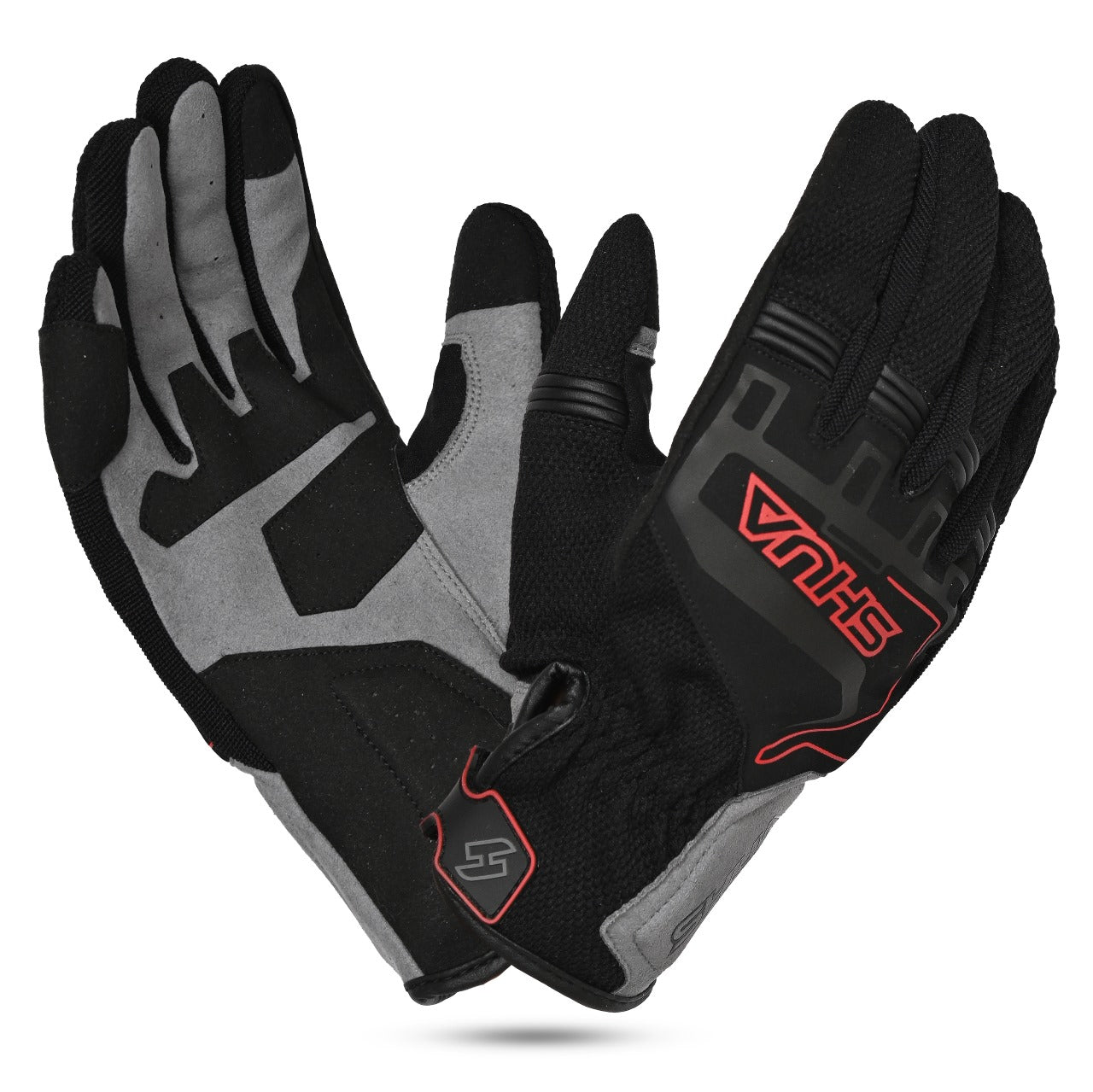 Shua - Sea Breeze Guantes Negro/Gris/Rojo-GUANTES-Maximo Moto