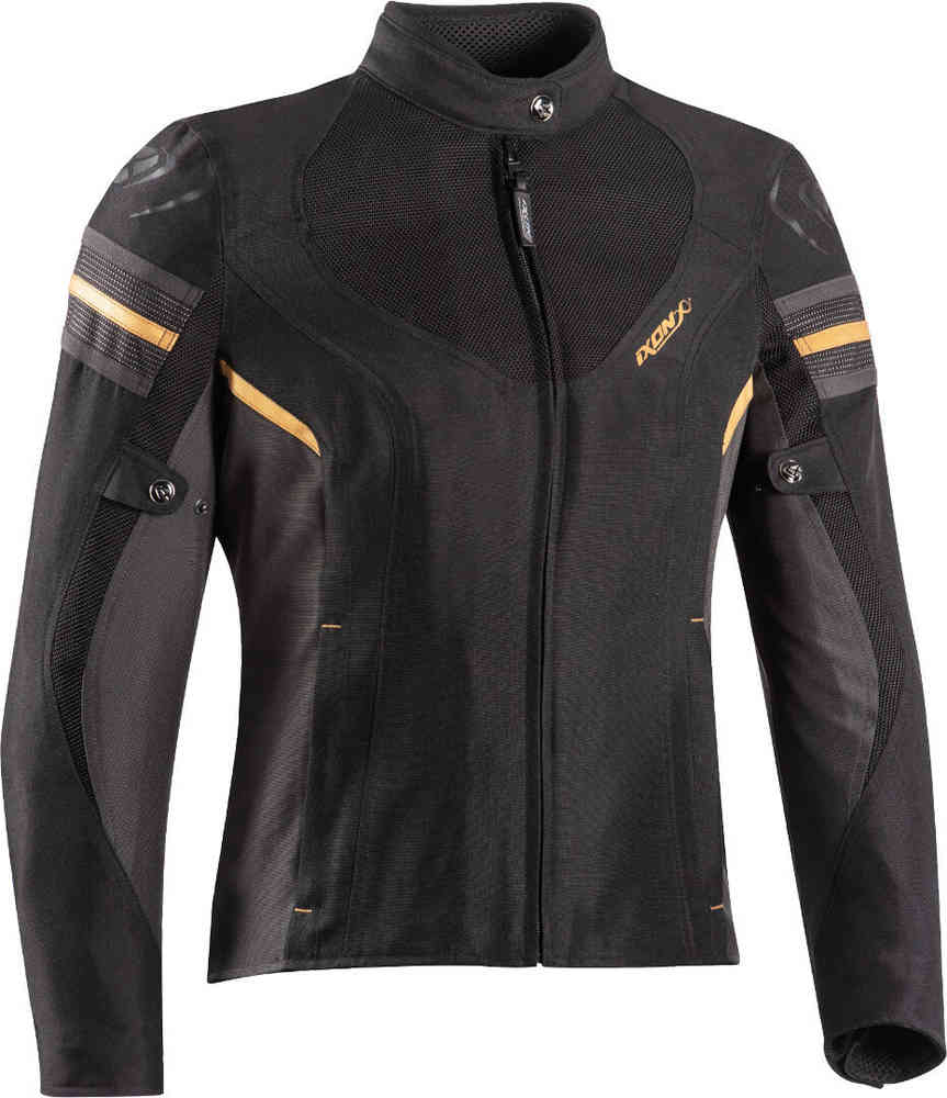 IXON ILANA EVO Moto Textil Mujer Chaqueta Negro Antracita Oro