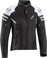 IXON ILANA EVO Moto Textil Mujer Chaqueta Negro Blanco Gris