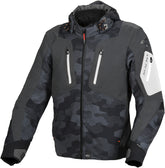 Macna Angle Hombre Chaqueta Textil Moto Negro Gris Camuflaje Blanco