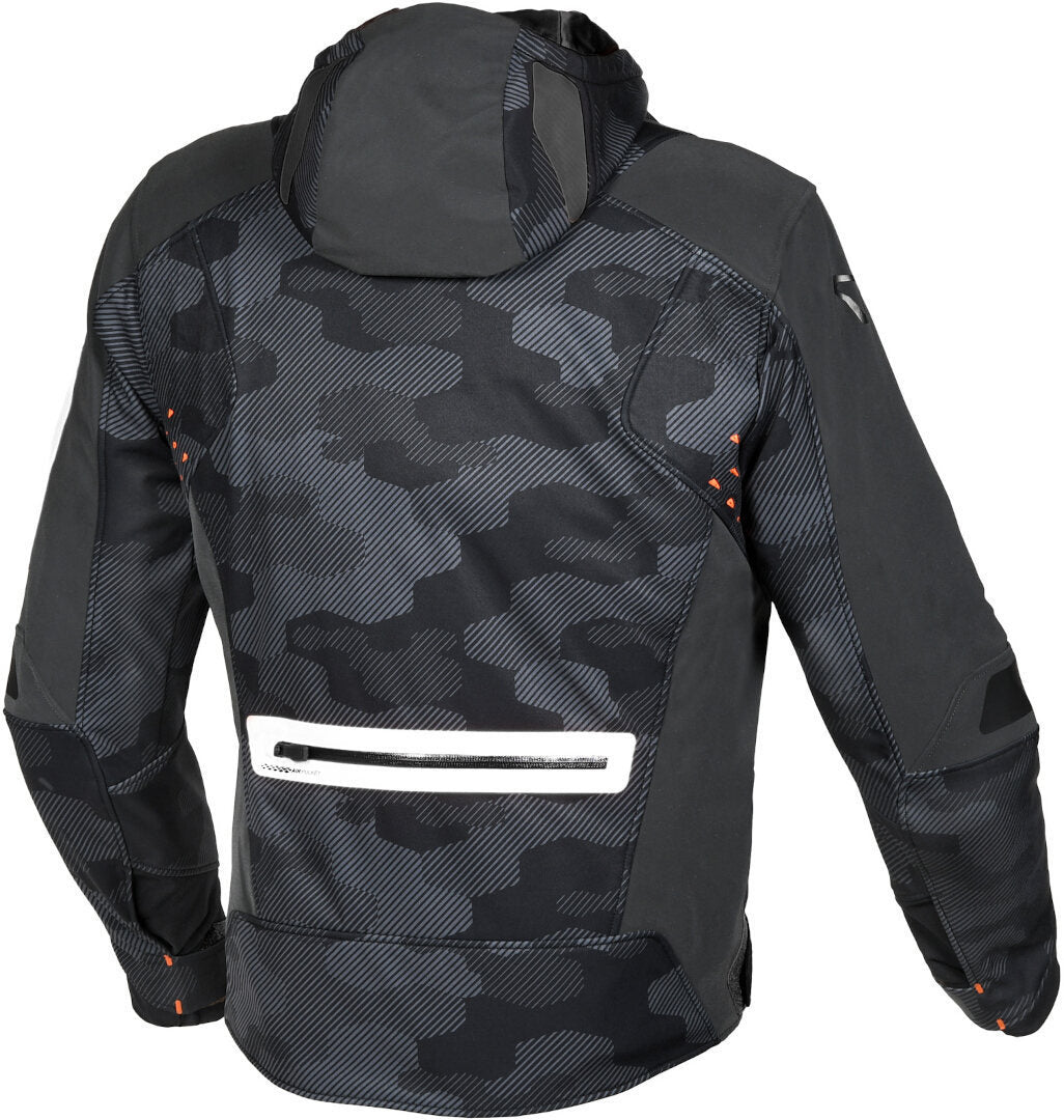 Macna Angle Hombre Chaqueta Textil Moto Negro Gris Camuflaje Blanco