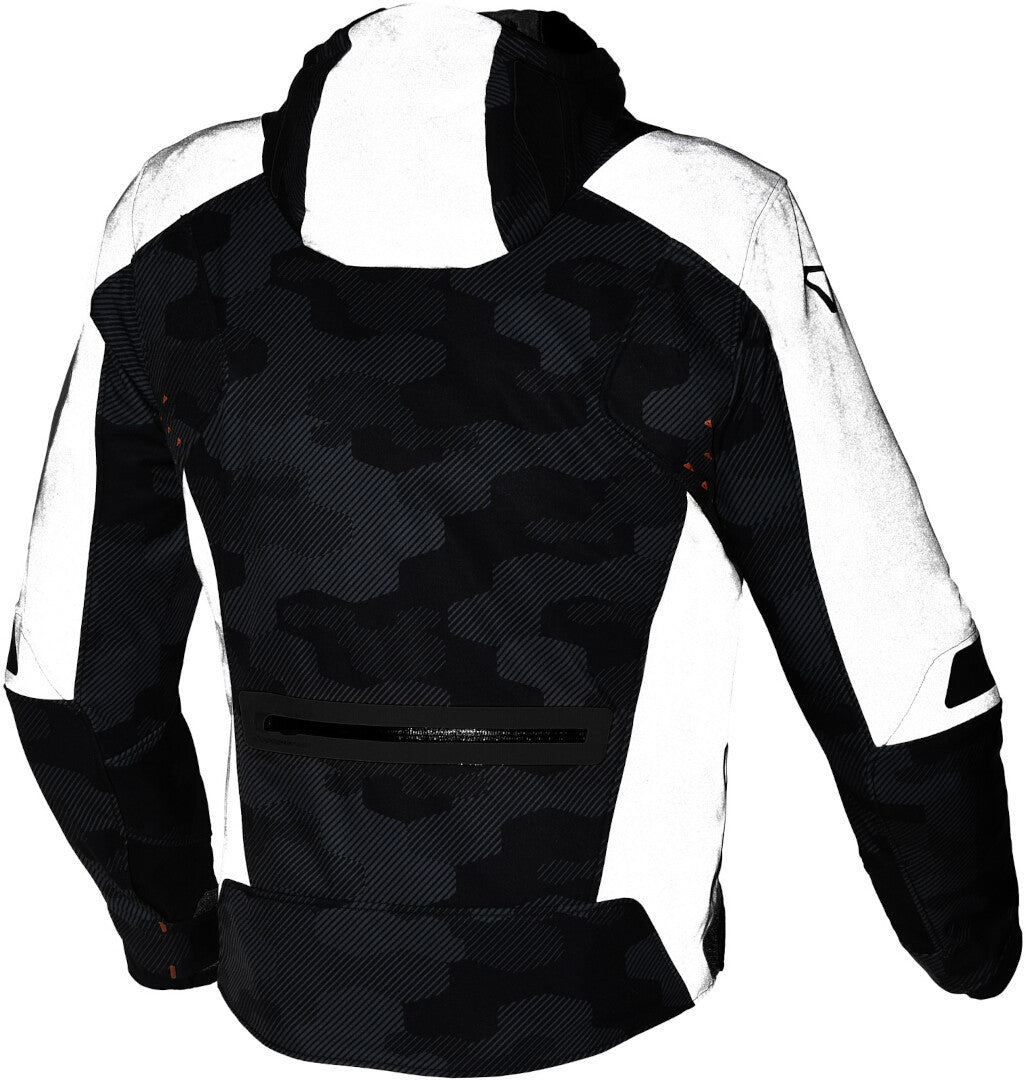 Macna Angle Hombre Chaqueta Textil Moto Negro Gris Camuflaje Blanco