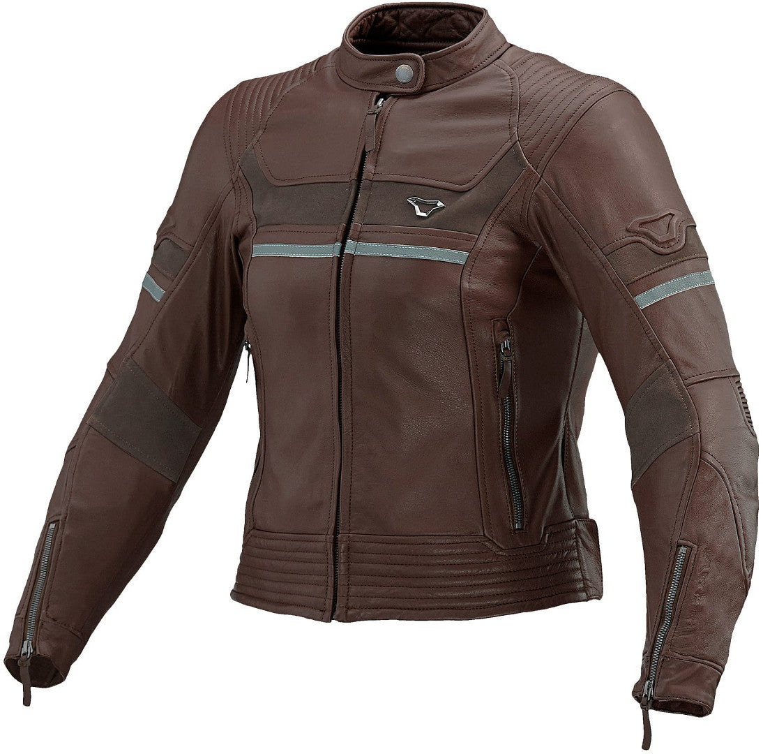 Macna Daisy mujer Chaqueta moto cuero marrón