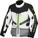 Macna Domane hombre Chaqueta textil gris claro gris amarillo flúor