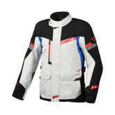 Macna Aspire hombre Chaqueta textil equitación gris claro negro azul