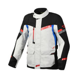 Macna Aspire hombre Chaqueta textil equitación gris claro negro azul