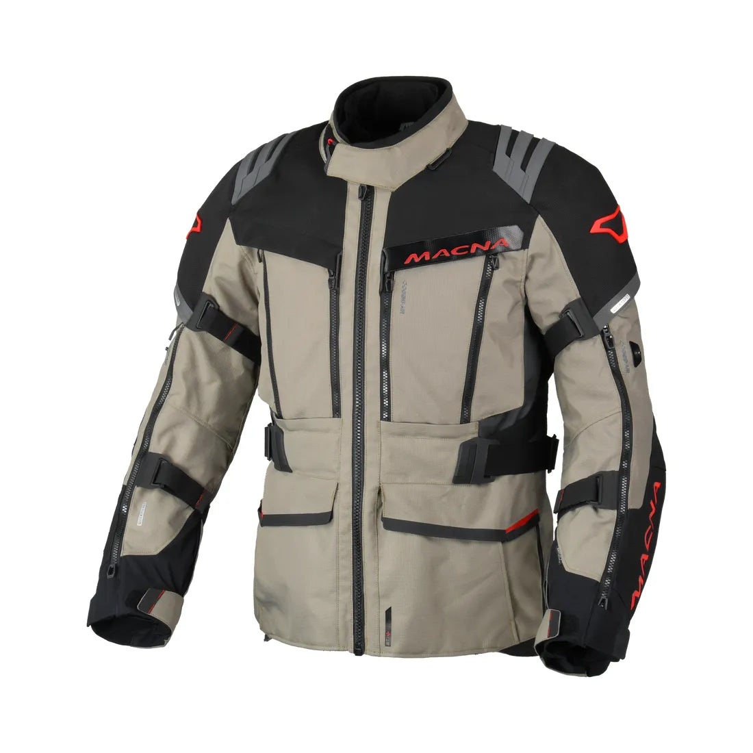 Macna Chieftane Aventura Touring Chaqueta Beige Negra