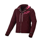 MACNA DISTRICT Mujer Textil Moto Capucha Chaqueta Rojo