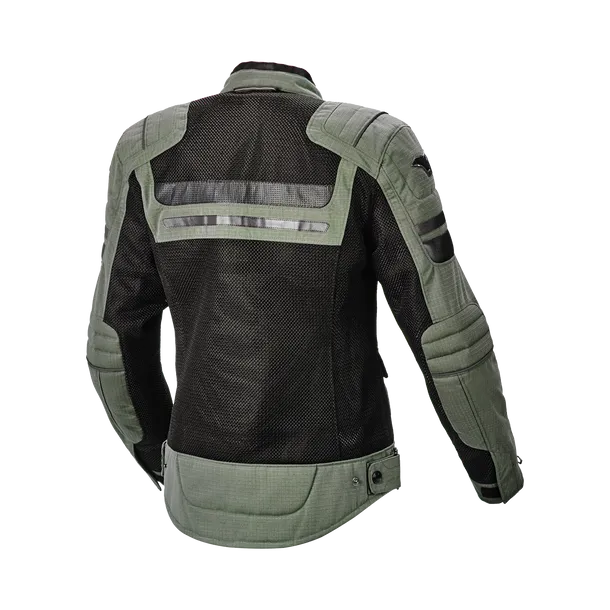 MACNA Fluent Mujer Moto Textil Chaqueta Verde Negro - CHAQUETA