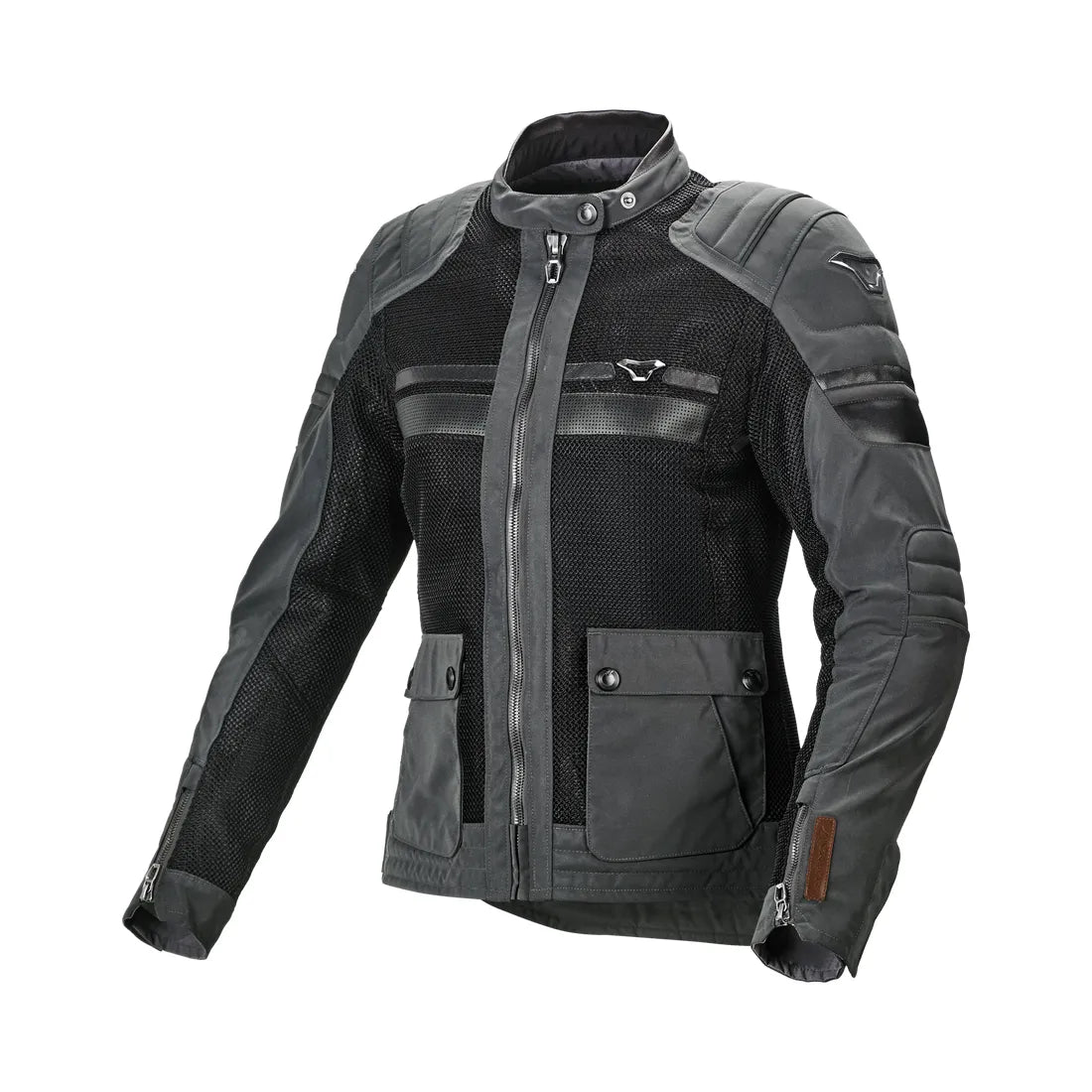 Macna Fluent Night Eye mujer Chaqueta textil Gris Negro