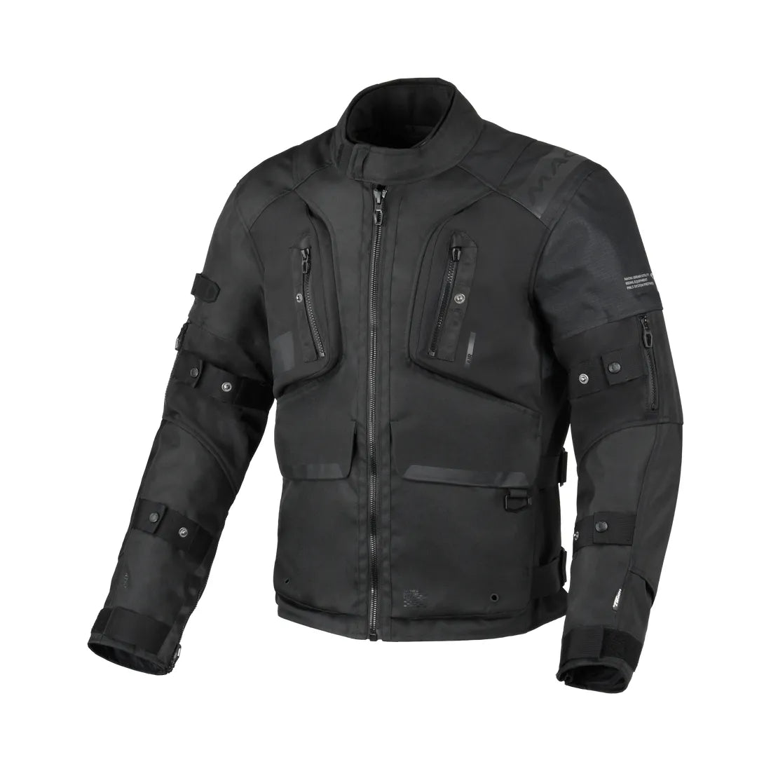 Macna Higera hombre Chaqueta textil impermeable motocicleta Negro