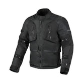 Macna Higera hombre Chaqueta textil impermeable motocicleta Negro