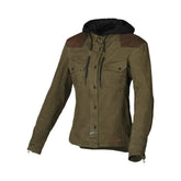 MACNA INLAND Mujer Textil Moto Chaqueta Verde Marrón