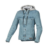 MACNA INLAND Mujer Textil Moto Chaqueta Azul Claro Gris