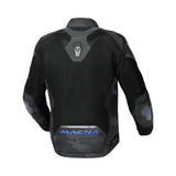 Macna Novic hombre Chaqueta textil moto Negro Gris Camuflaje Azul