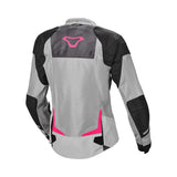 MACNA ORCANO Mujer Moto Textil Chaqueta Gris Negro Rosa - CHAQUETA