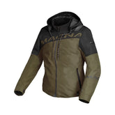 Macna Racoon mujer Chaqueta motociclismo turismo Verde Negro