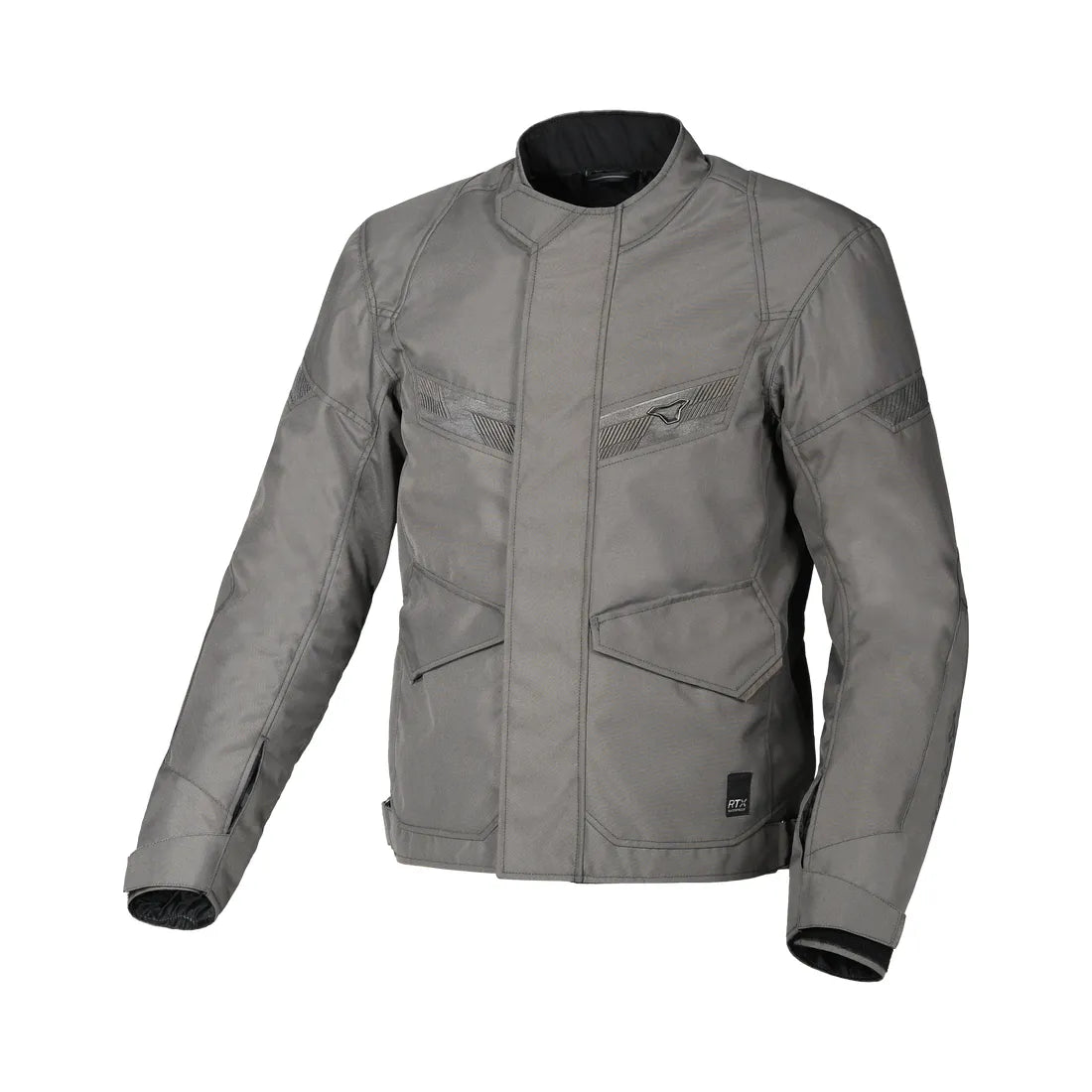 Macna Raptor Hombres Textil Impermeable Chaqueta Gris claro