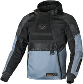 Macna Rebelite Chaqueta Textil Moto Negro Gris