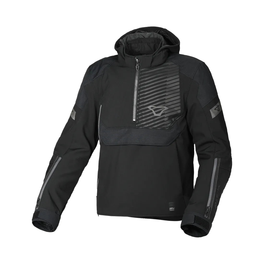 MACNA Traffiq hombre Chaqueta moto impermeable Negro