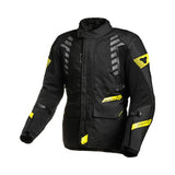 Macna Ultimax Chaqueta aventura turismo moto negro amarillo flúor