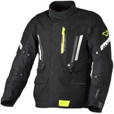 Macna Ultimax chaqueta textil impermeable Negro Amarillo Fluo