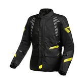 Macna Ultimax MUJER Chaqueta moto negra amarilla