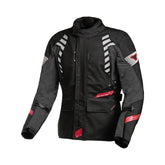Macna Ultimax Mujer motociclista Chaqueta Negro gris oscuro rojo