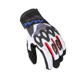 Macna Zairon Guantes de moto Gris Negro Rojo Azul