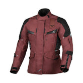 Macna Zastra mujer Chaqueta textil impermeable moto burdeos