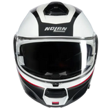 NOLAN N100-6 NCOGNITO 344 Moto Modular Casco Bianco Rosso Nero