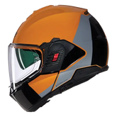 NOLAN N120-1 GRAFO 350 MODULAR CASCOS ARANCIONE GRIGIO NERO