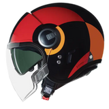 NOLAN N21 Visor Bicromo 350 cara abierta Casco Nero Rosso Arancione