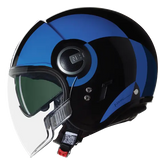 NOLAN N21 Visor Bicromo 351 Nero Azul Azzurro Jet Casco