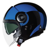 NOLAN N21 Visor Bicromo 351 Nero Azul Azzurro Jet Casco