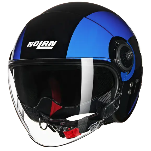 NOLAN N21 Visor Bicromo 351 Nero Blu Azzurro Jet Casco