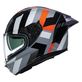 NOLAN N60-6 Sport Integral Casco Grigio Arancione Nero