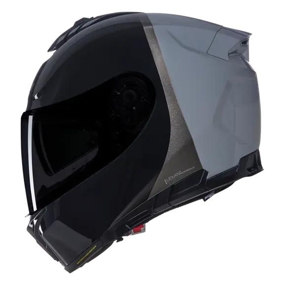 NOLAN N80-8 VERNICIATURA SPECIALE 343 INTEGRALE CASCOS NEGRO PLATA AZUL CLARO