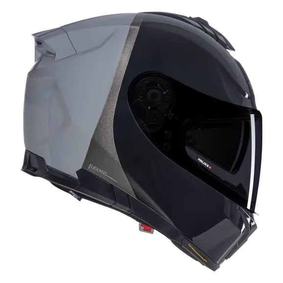 NOLAN N80-8 VERNICIATURA SPECIALE 343 INTEGRALE CASCOS NEGRO PLATA AZUL CLARO