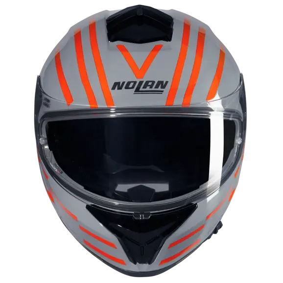 NOLAN N80-8 VELOCE 349 INTEGRALES CASCOS GRIGIO ARANCIONE