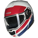 NOLAN N90-3 ROBOTO 345 Modular Casco Bianco Rosso Azul