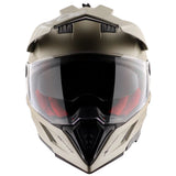 AXOR X-CROSS CASCO DOBLE VISERA DEPORTIVO DUAL MOTOCICLETA ARENA MATE