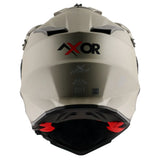 AXOR X-CROSS CASCO DOBLE VISERA DEPORTIVO DUAL MOTOCICLETA ARENA MATE