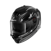 SHARK SPARTAN GT PRO TLD FLAGSTAFF CASCO DE MOTO INTEGRAL NEGRO ANTRACITA PLATEADO